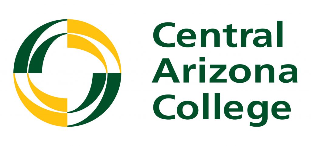 Central Arizona College logo displayed on a webpage showcasing employee discount information