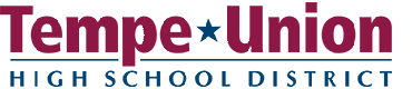 Tempe Union High School District logo displayed on a webpage showcasing employee discount information